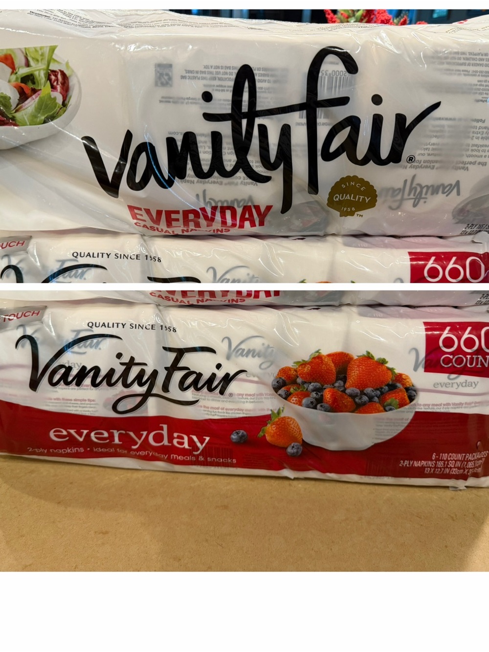 Party Supplies Vanity Fair Luncheon Napkins Bundle of 2
